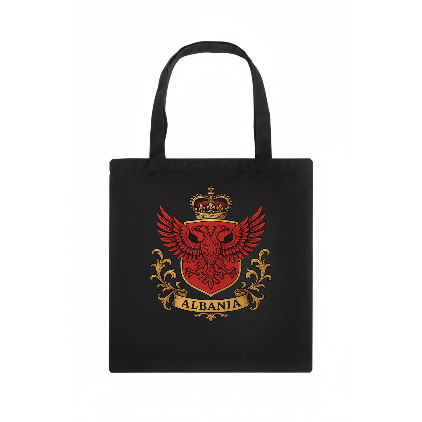 Albania Heritage Badge  - Tote Bag - dark
