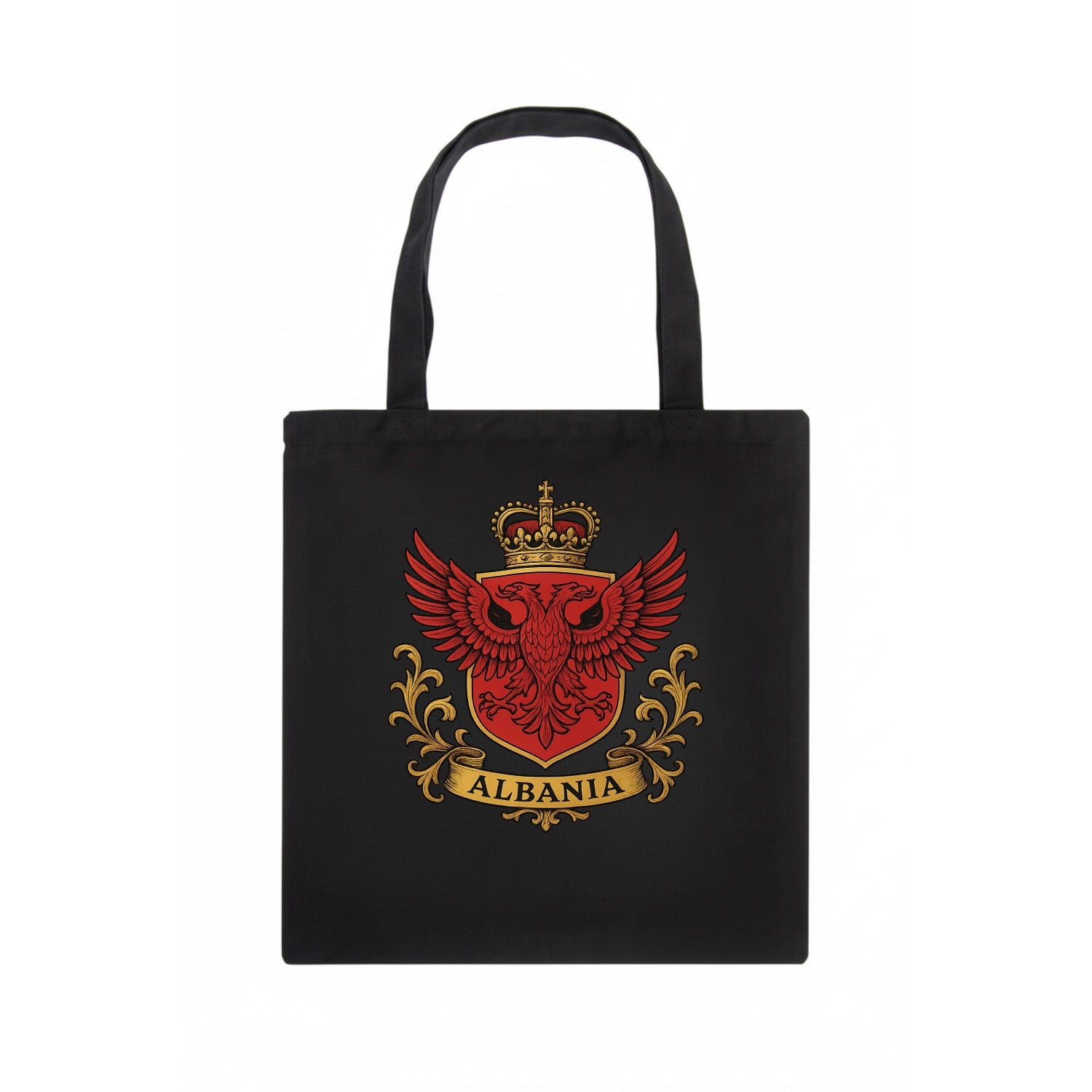 Albania Heritage Badge  - Tote Bag - dark