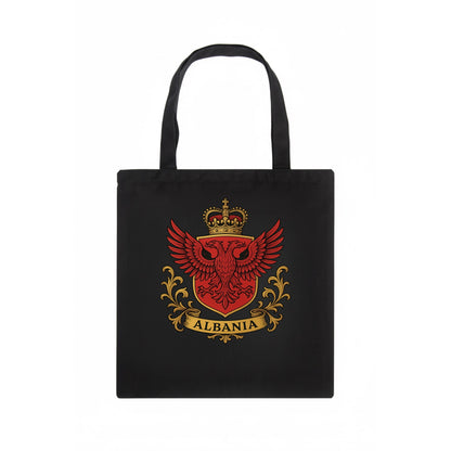 Albania Heritage Badge  - Tote Bag - dark