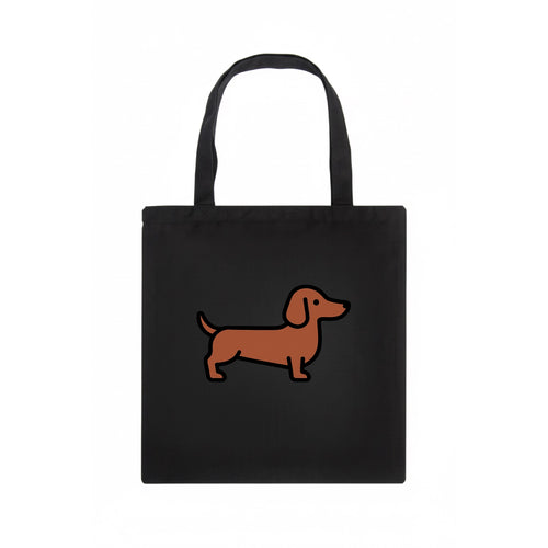 Dachshund - Red/brown smooth flat side profile - Tote Bag