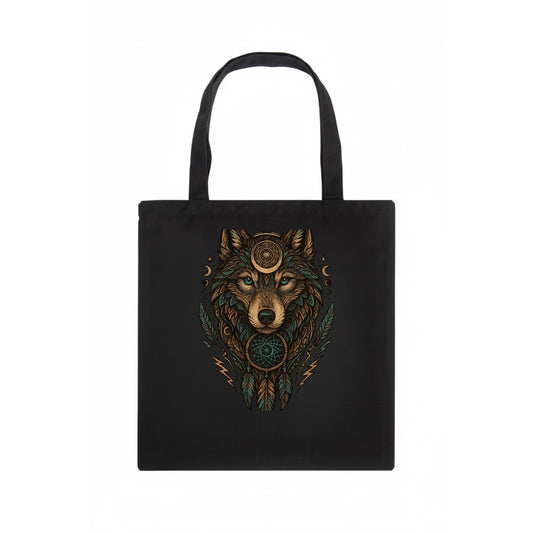 Storm Wolf Thunder  - Tote Bag - dark
