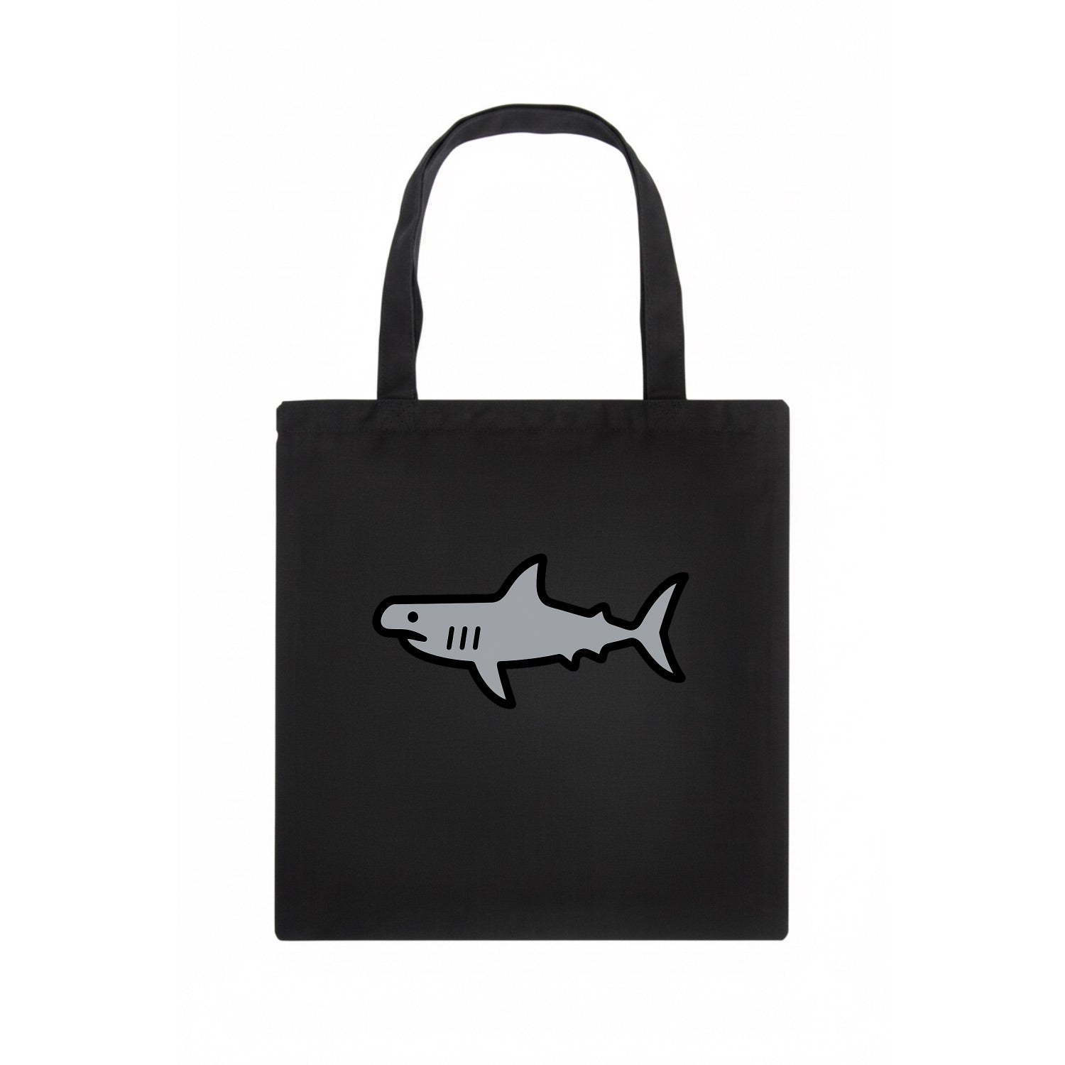 Hammerhead Shark - Gray distinctive head flat side profile - Tote Bag - dark