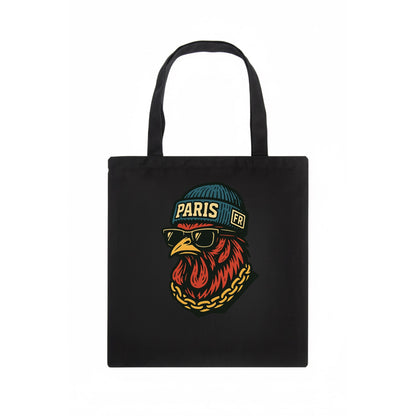 Paris Rooster - Tote Bag - dark