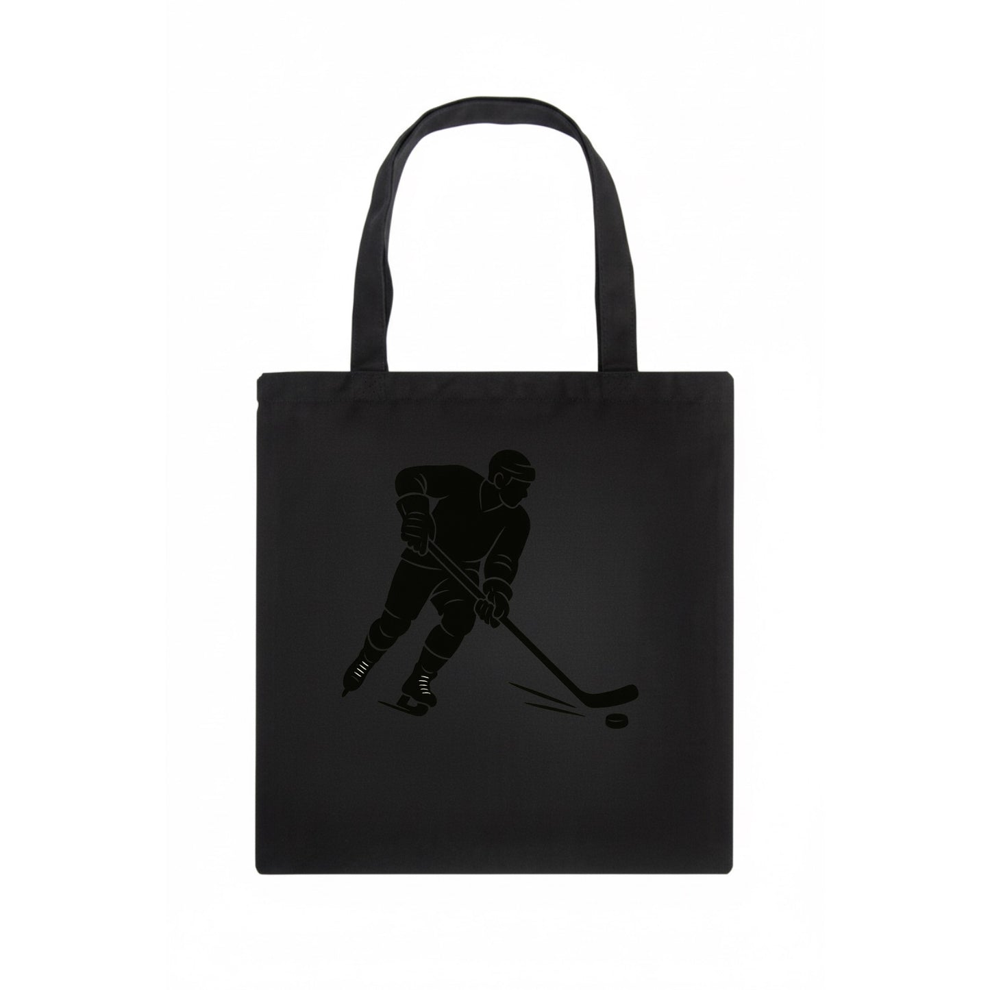 Ice hockey player shooting puck - Tote Bag - dark
