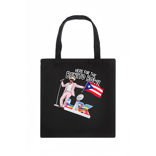 Here For The Bento Bowl - Tote Bag - dark
