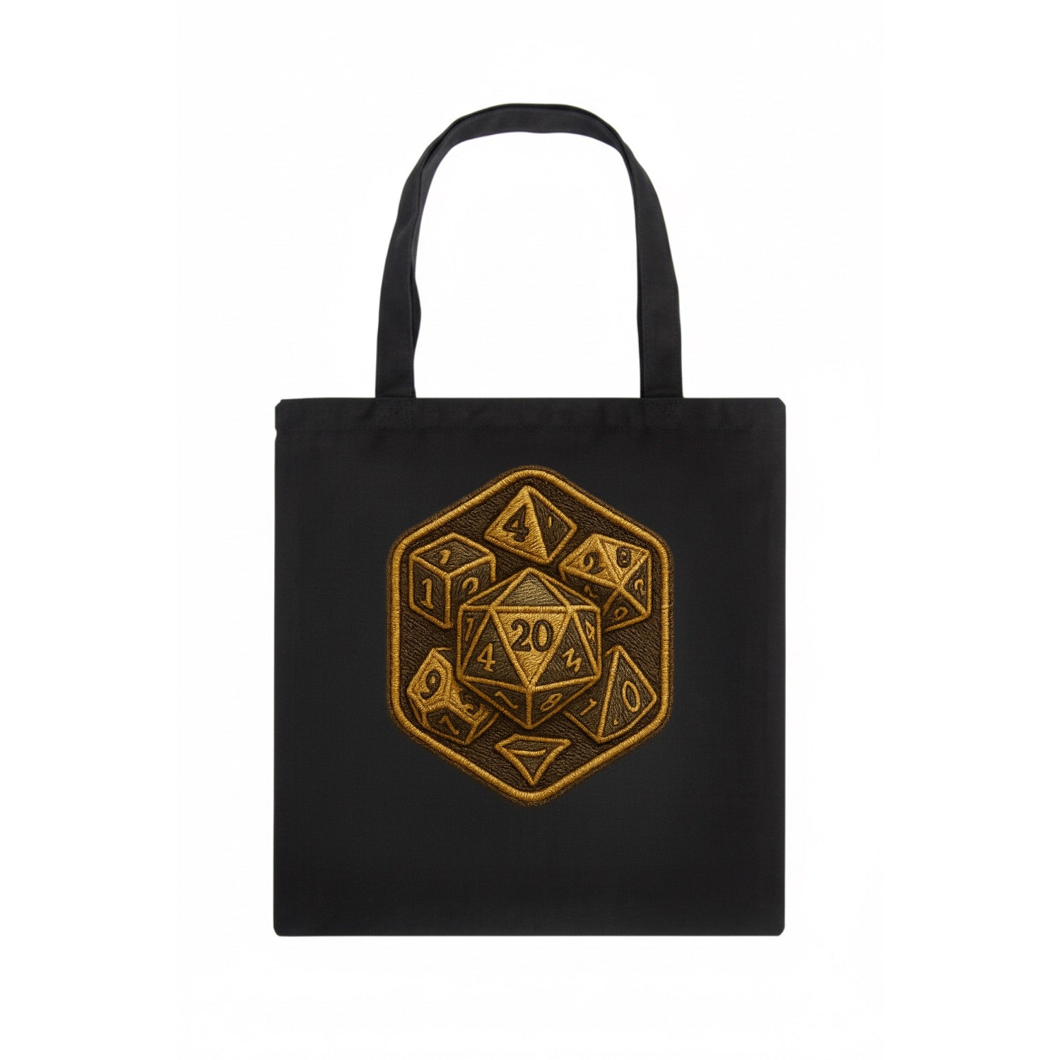 Dice set for tabletop gaming - RPG enthusiast - Tote Bag - dark