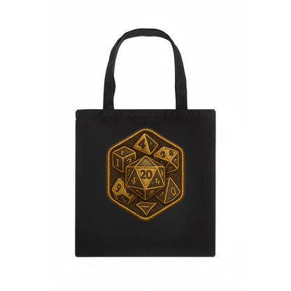 Dice set for tabletop gaming - RPG enthusiast - Tote Bag - dark