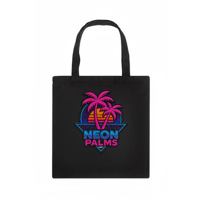 Neon Palms - Tote Bag - dark