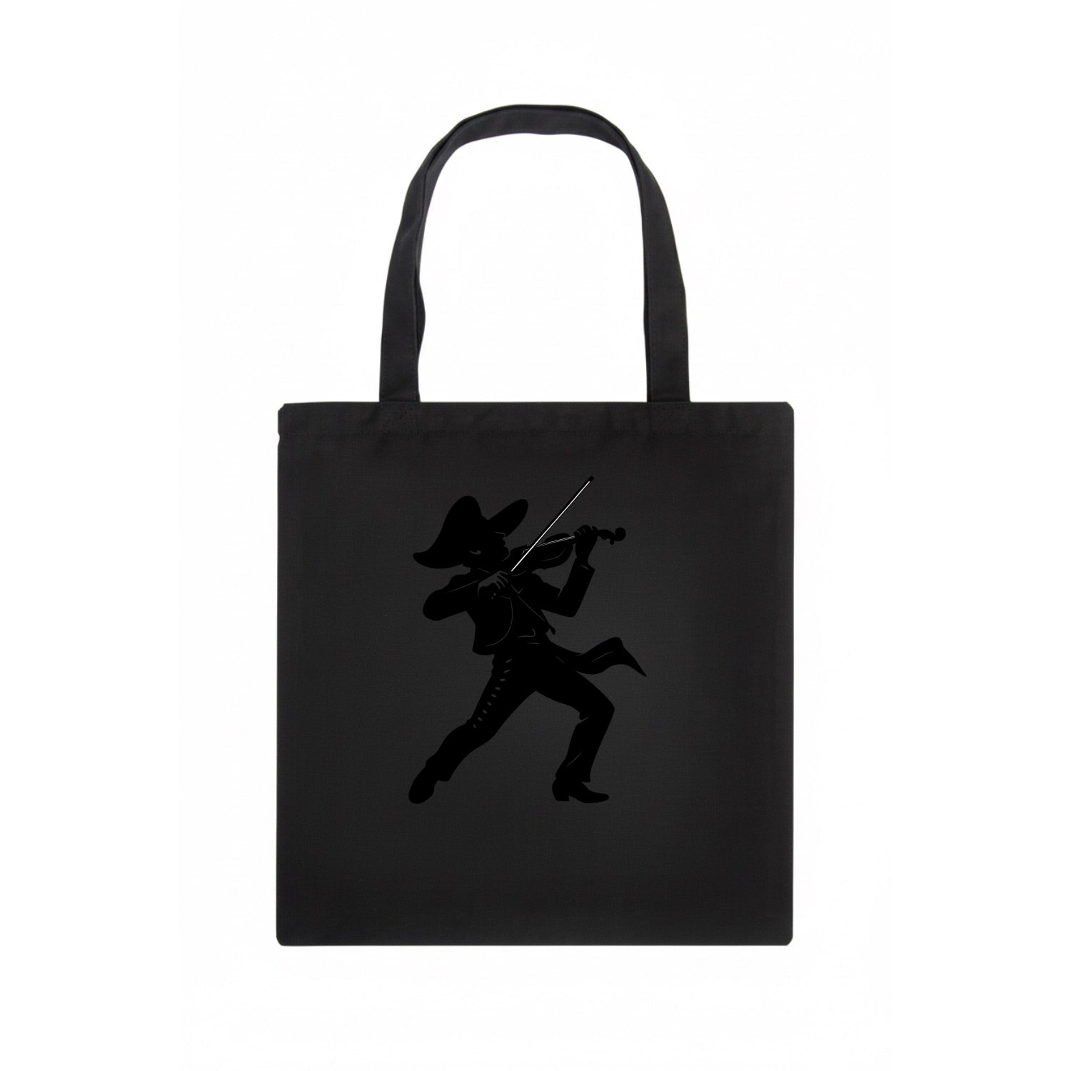 Mariachi violinist passionate performance - Tote Bag - dark