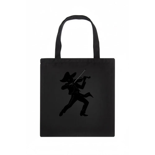 Mariachi violinist passionate performance - Tote Bag