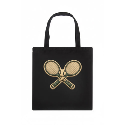 TENNIS RACKET CROSSED - tennis rackets with ball in white and - Tote Bag