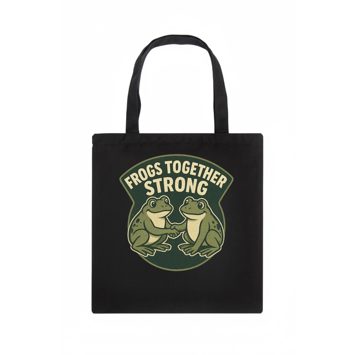 Frogs Together Strong 3 - Tote Bag - dark
