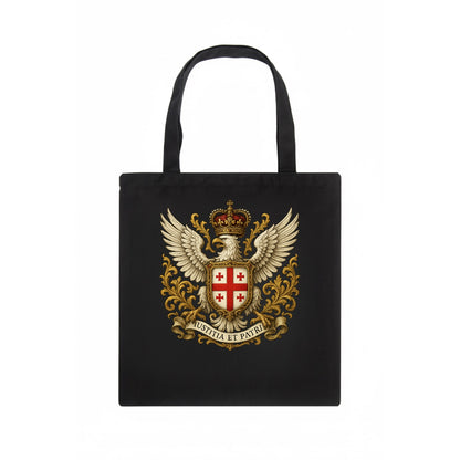 Georgia White Eagle Emblem  - Tote Bag - dark