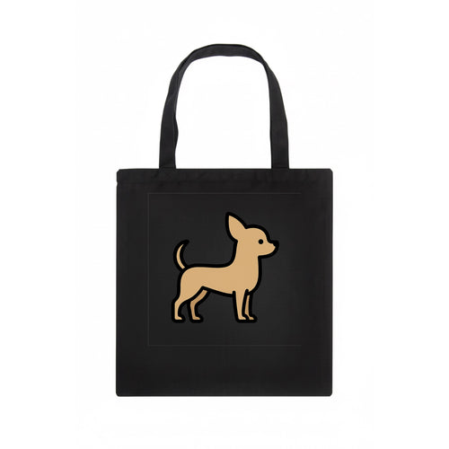 Chihuahua - Tan smooth coat flat side profile - Tote Bag