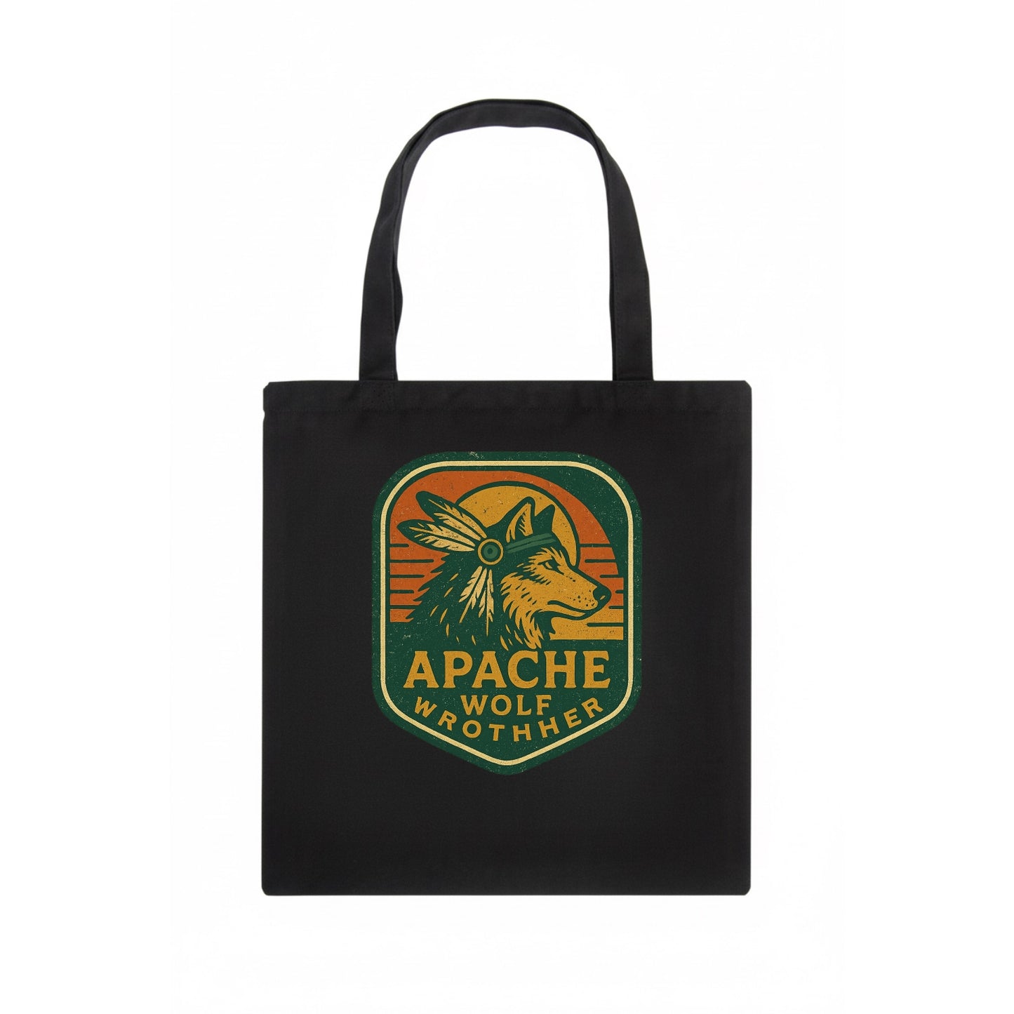 Apache Wolf Brother  - Tote Bag - dark