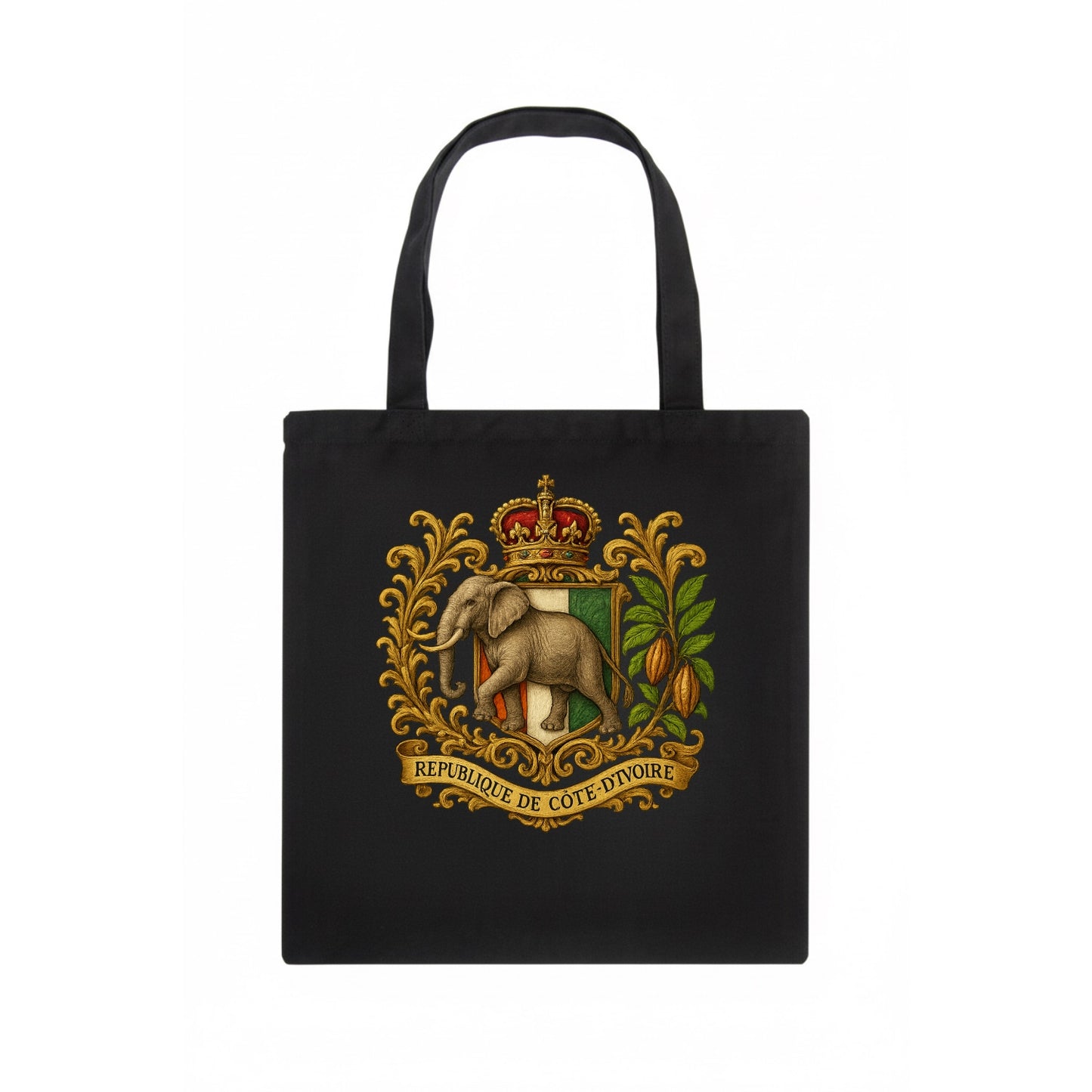 Ivory Coast Heritage Badge  - Tote Bag - dark
