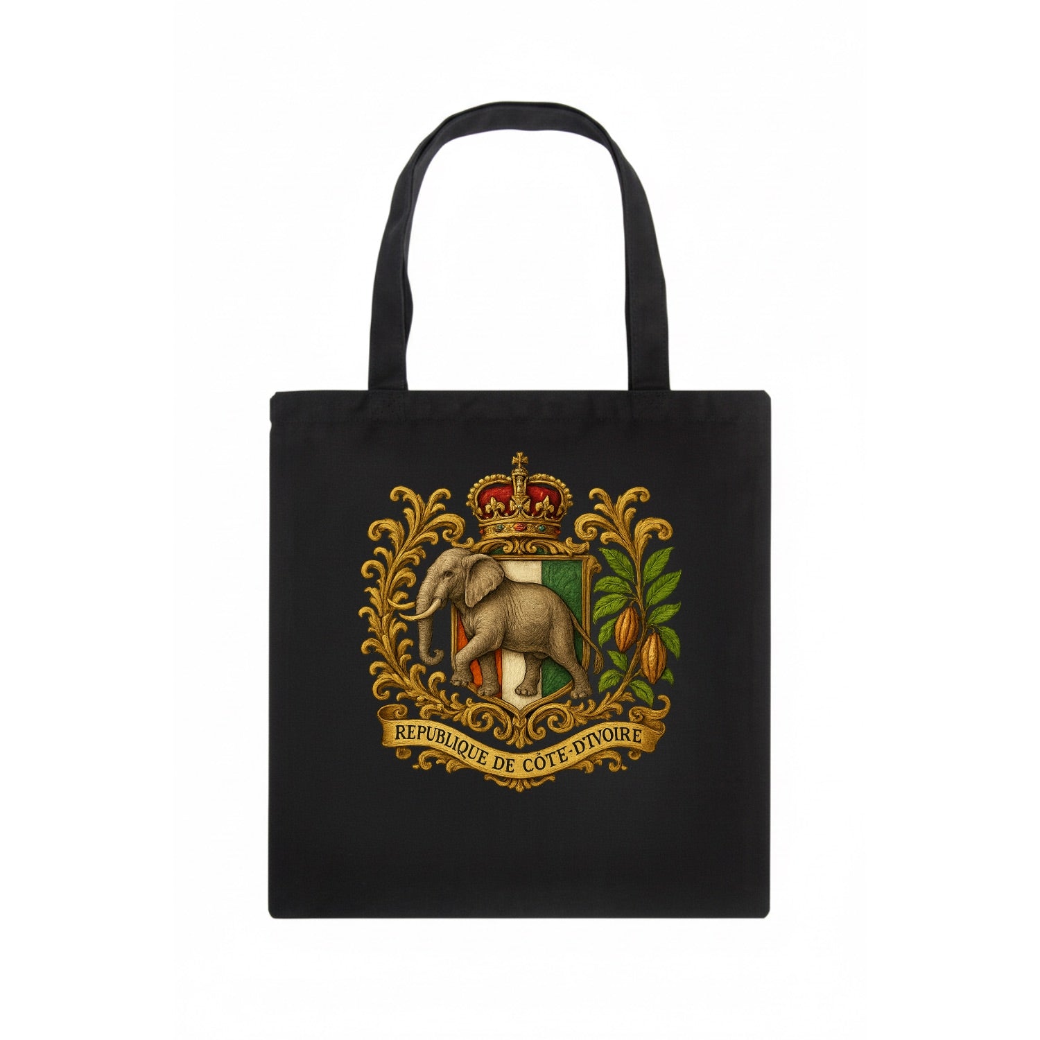 Ivory Coast Heritage Badge  - Tote Bag - dark