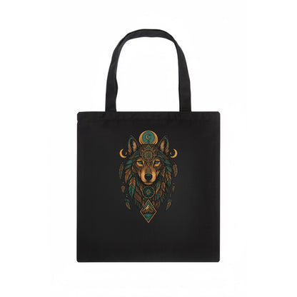 Retro 80s Wolf  - Tote Bag - dark