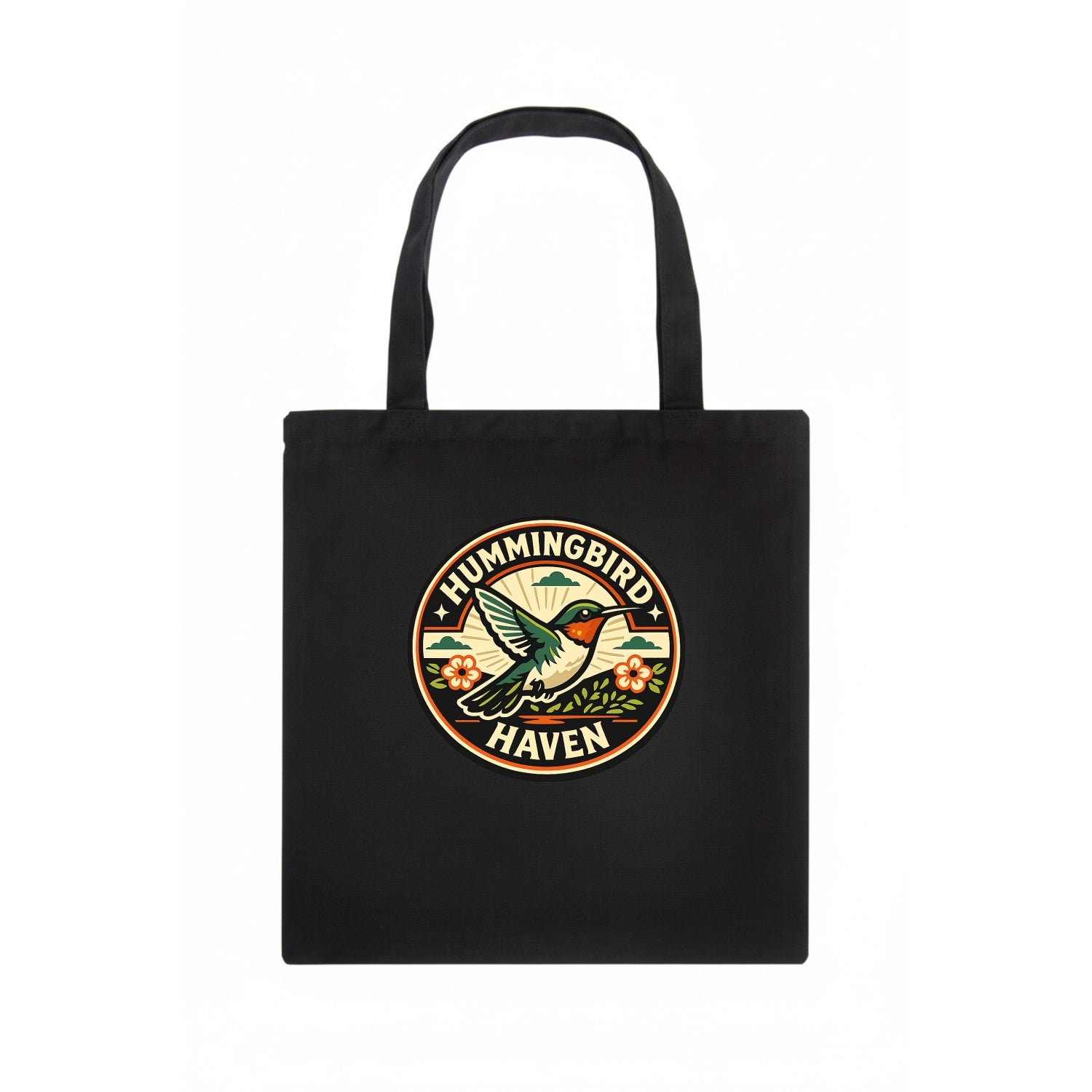 Hummingbird Sanctuary Emblem - Tote Bag - dark