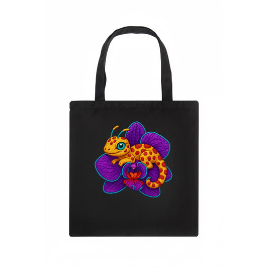 Leopard Orchid - Tote Bag - dark