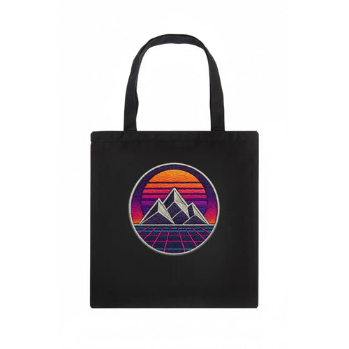 Retrowave Mountains - Tote Bag