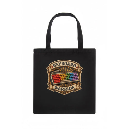 KEYBOARD WARRIOR - mechanical keyboard in RGB rainbow , PC master race - Tote Bag