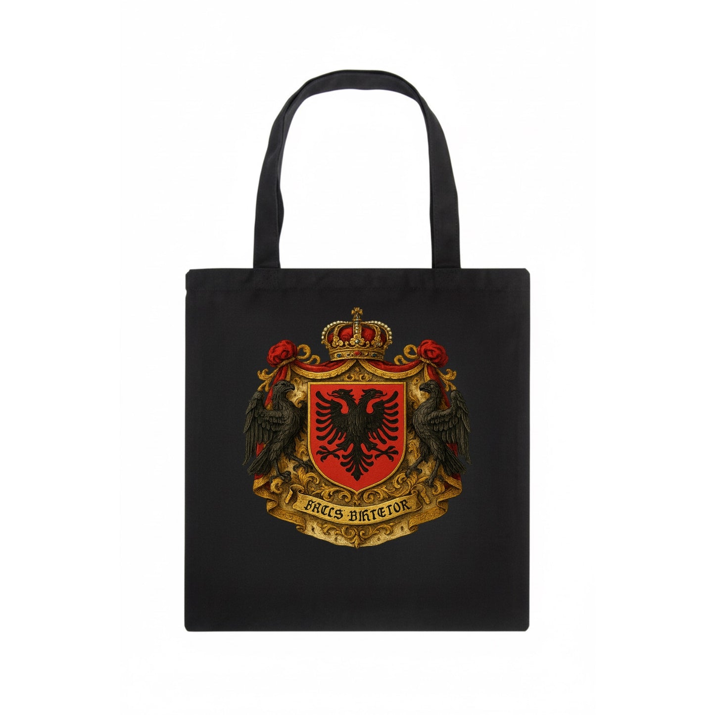Albania Double Eagle Emblem  - Tote Bag - dark