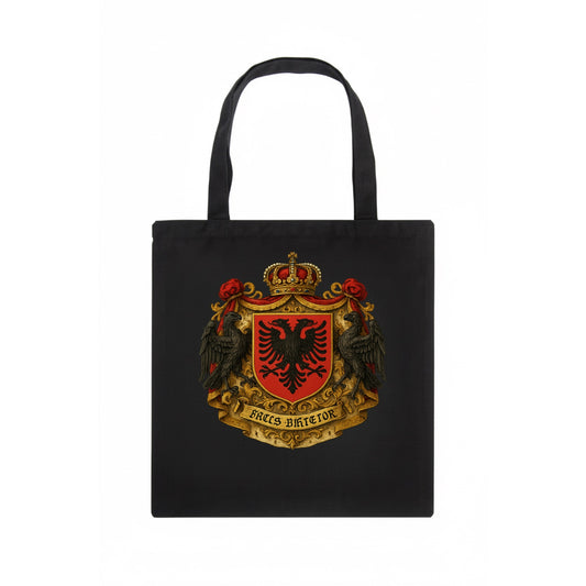 Albania Double Eagle Emblem  - Tote Bag - dark