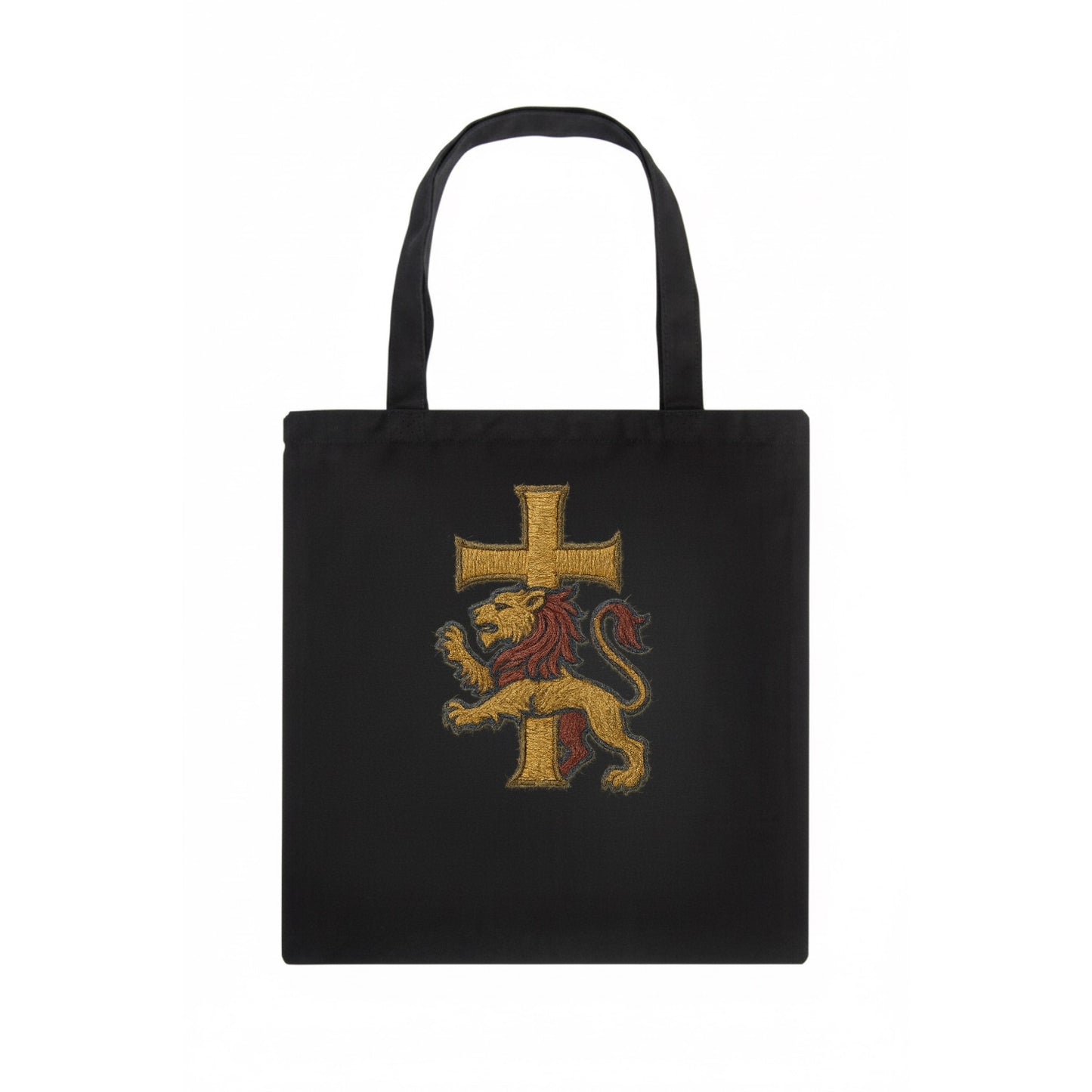 Lion and Cross  - Tote Bag - dark
