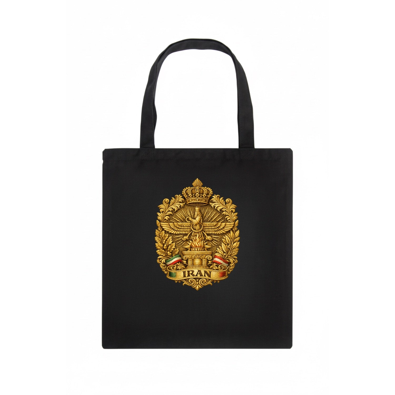 Iran Fire Temple Emblem - Tote Bag - dark