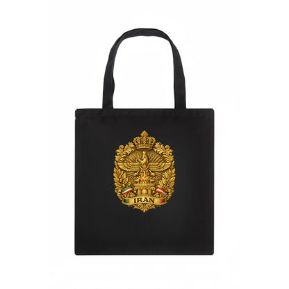 Iran Fire Temple Emblem - Tote Bag - dark