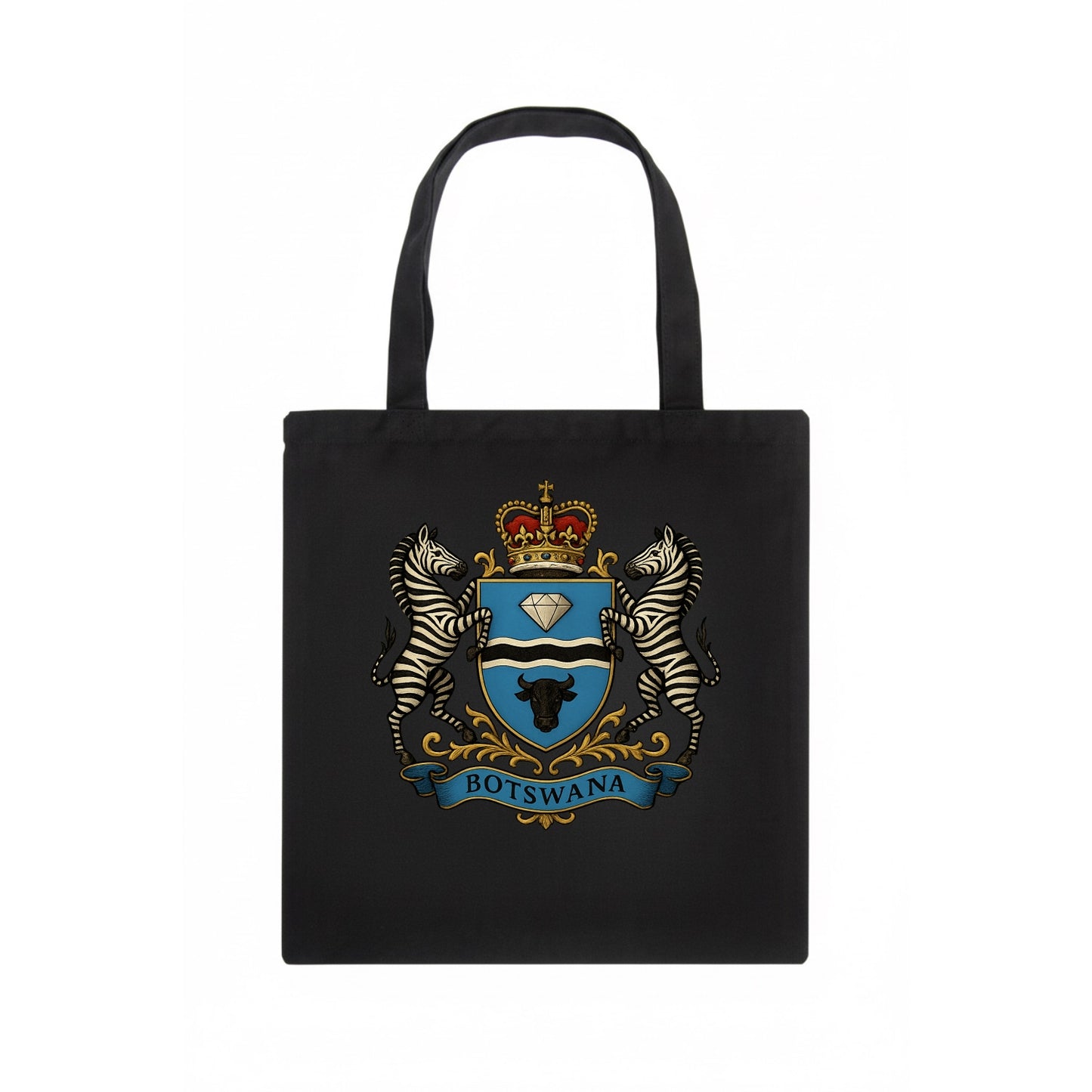 Botswana Heritage Badge  - Tote Bag - dark