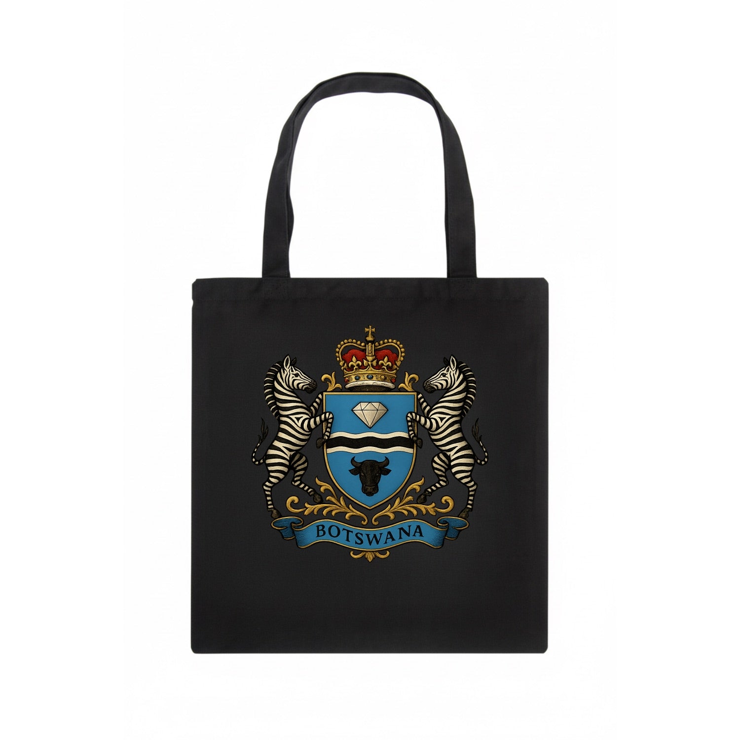 Botswana Heritage Badge  - Tote Bag - dark