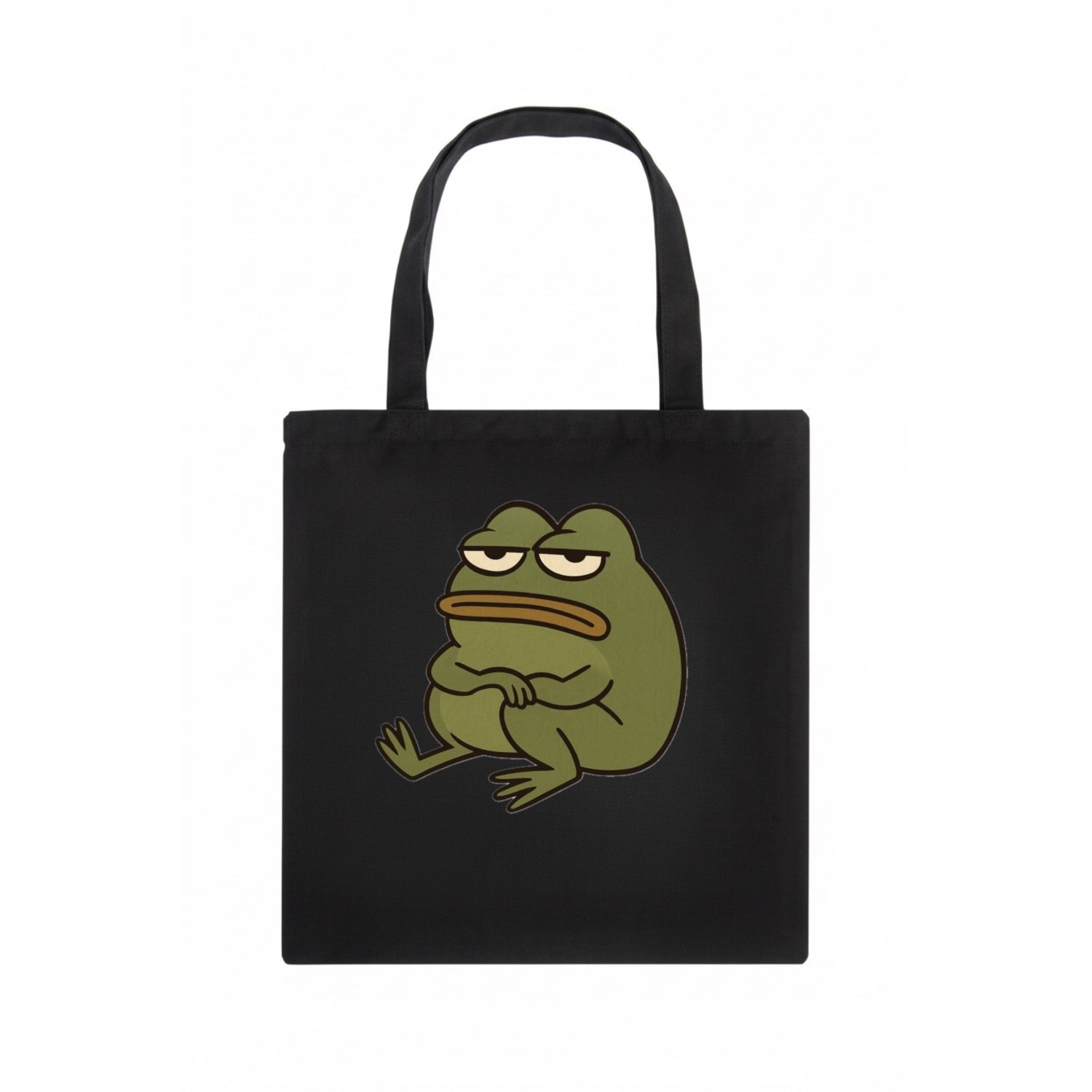 The Frog Judges Silently - Tote Bag - dark