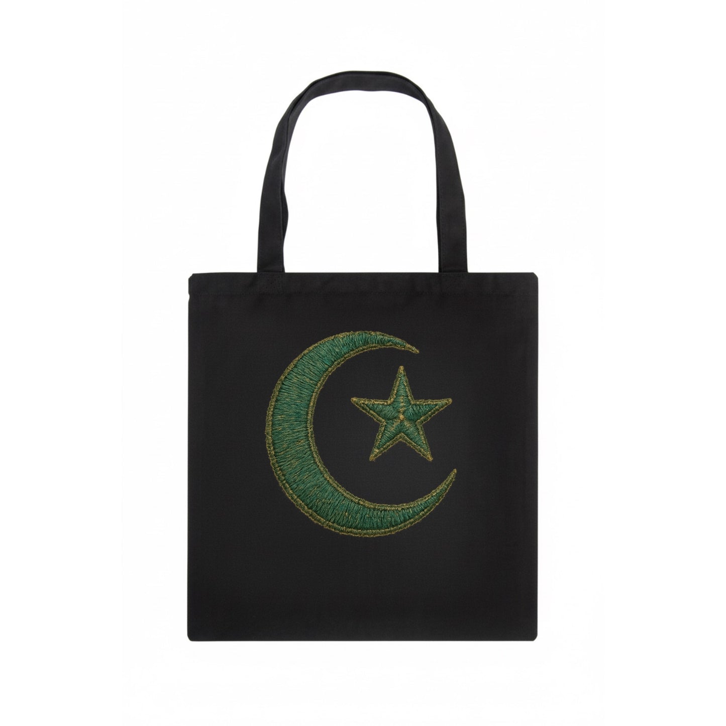 Crescent Moon and Star - Tote Bag - dark