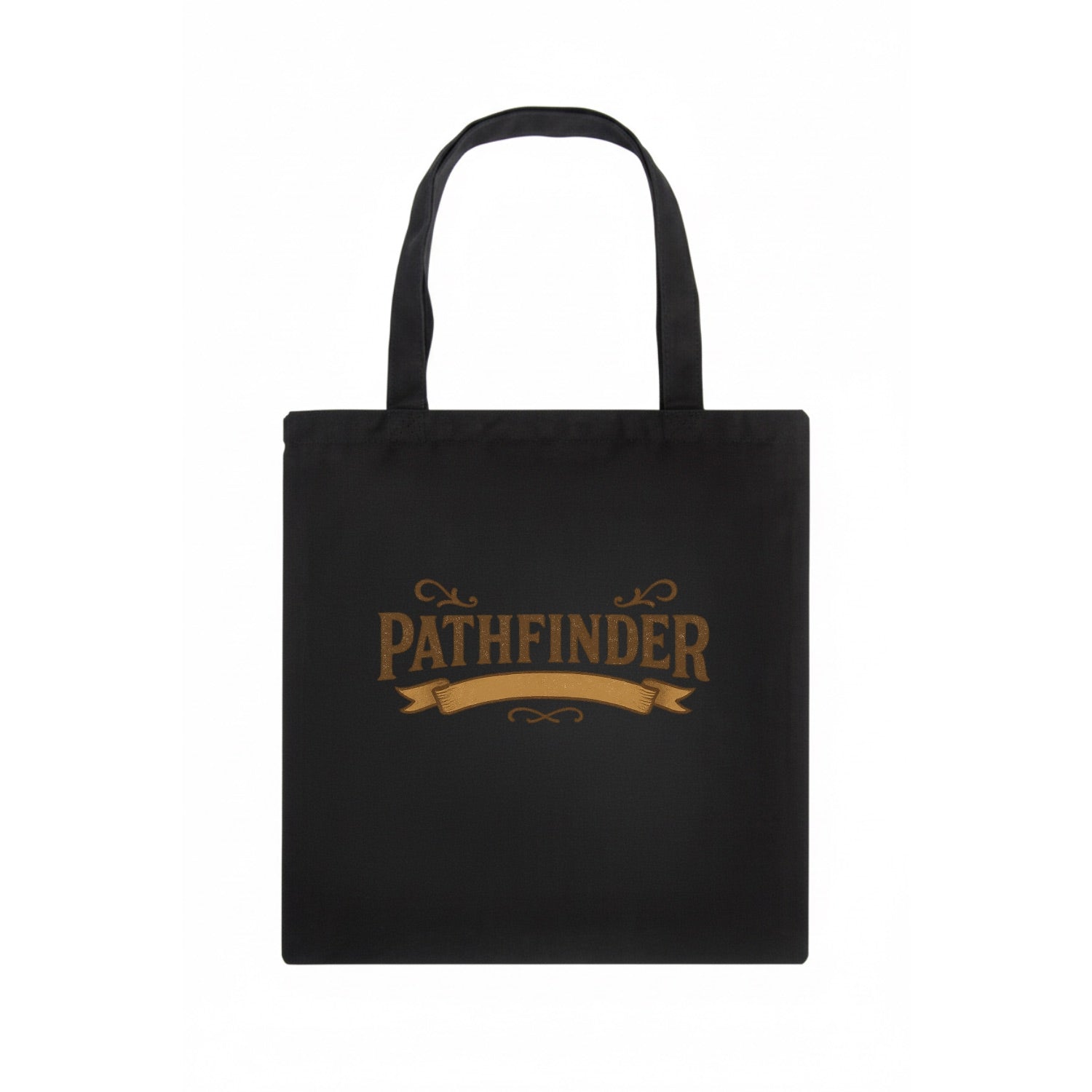 Bold typography design - "PATHFINDER" - finding the way, leading others - Tote Bag - dark