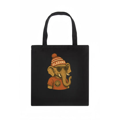 Tuscaloosa Crimson Elephant wearing Alab - Tote Bag - dark