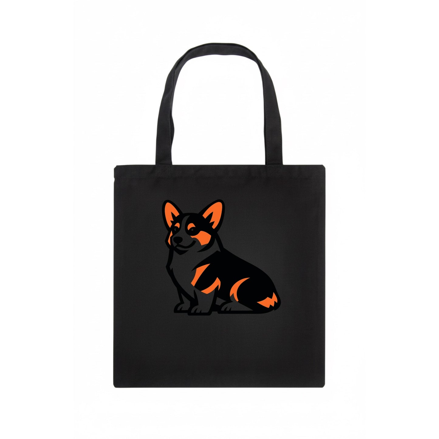 Tricolor Corgi Charm - Tote Bag - dark
