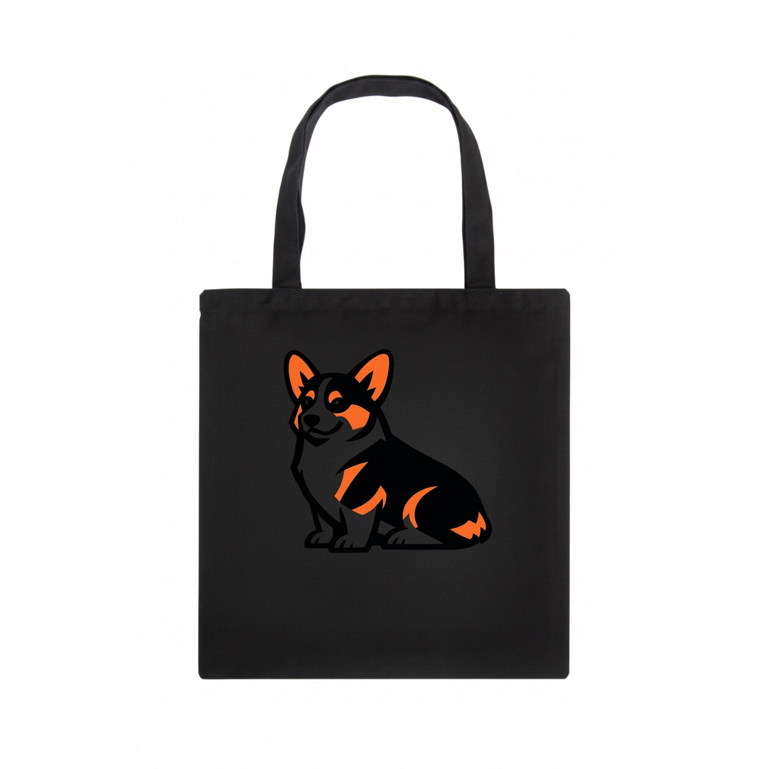 Tricolor Corgi Charm - Tote Bag - dark