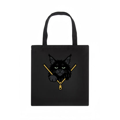 Black Maine Coon - Tote Bag - dark
