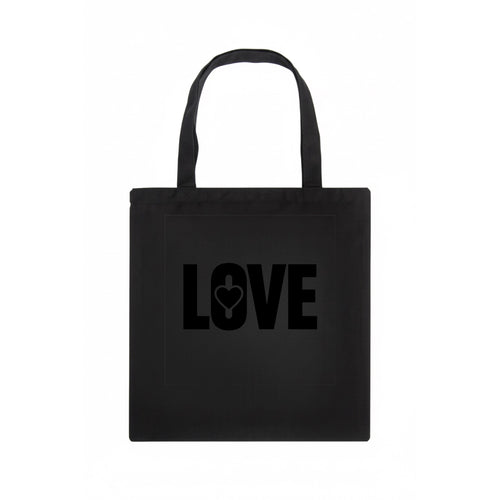 Bold typography design - LOVE - universal connection, heart centered - Tote Bag