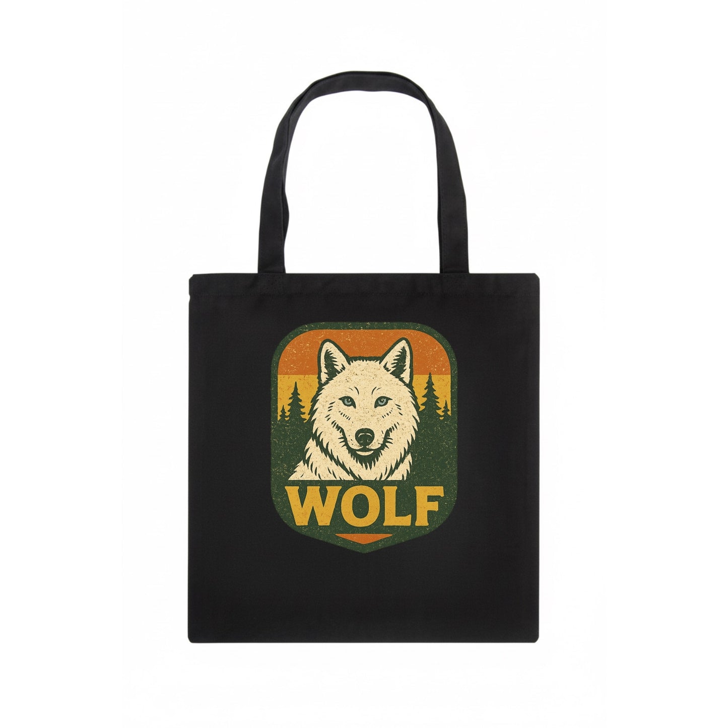 Arctic White Wolf  - Tote Bag - dark