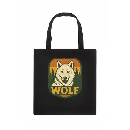 Arctic White Wolf  - Tote Bag - dark