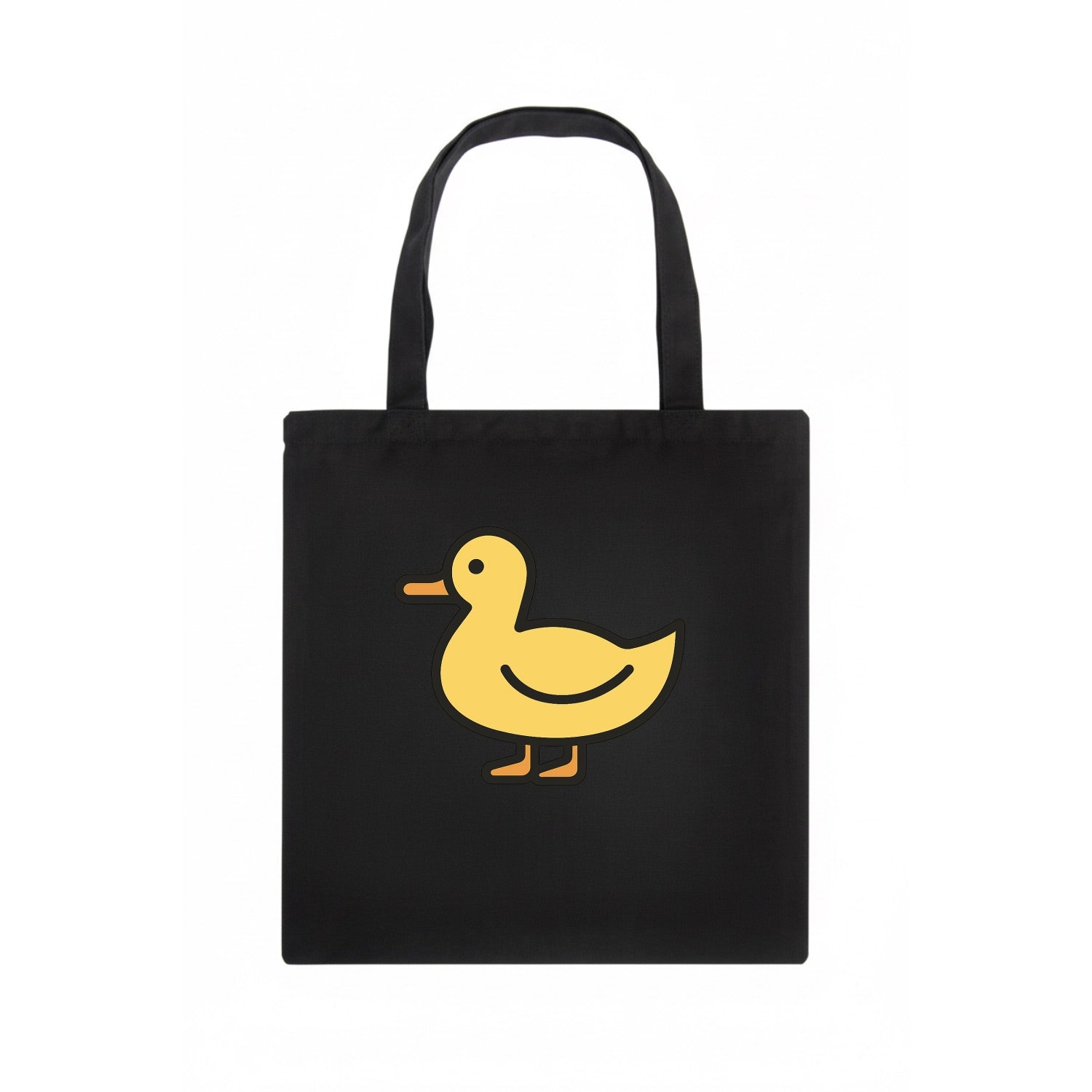 Duck - Yellow mallard flat side profile - Tote Bag - dark