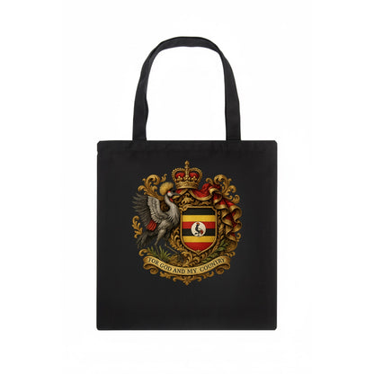 Uganda Crested Crane Emblem  - Tote Bag - dark