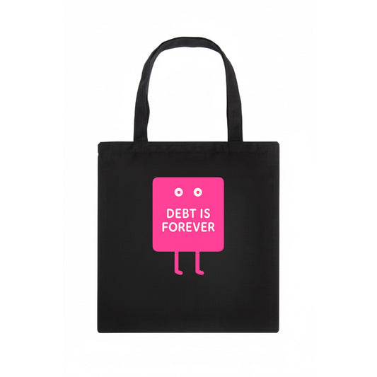 DEBT IS FOREVER | Immortal credit card - Tote Bag - dark