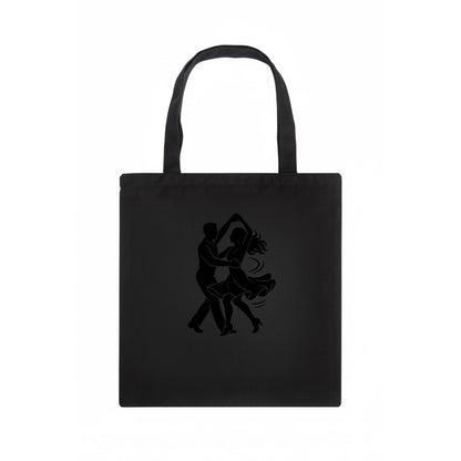 Salsa dancers spinning turn - Tote Bag - dark