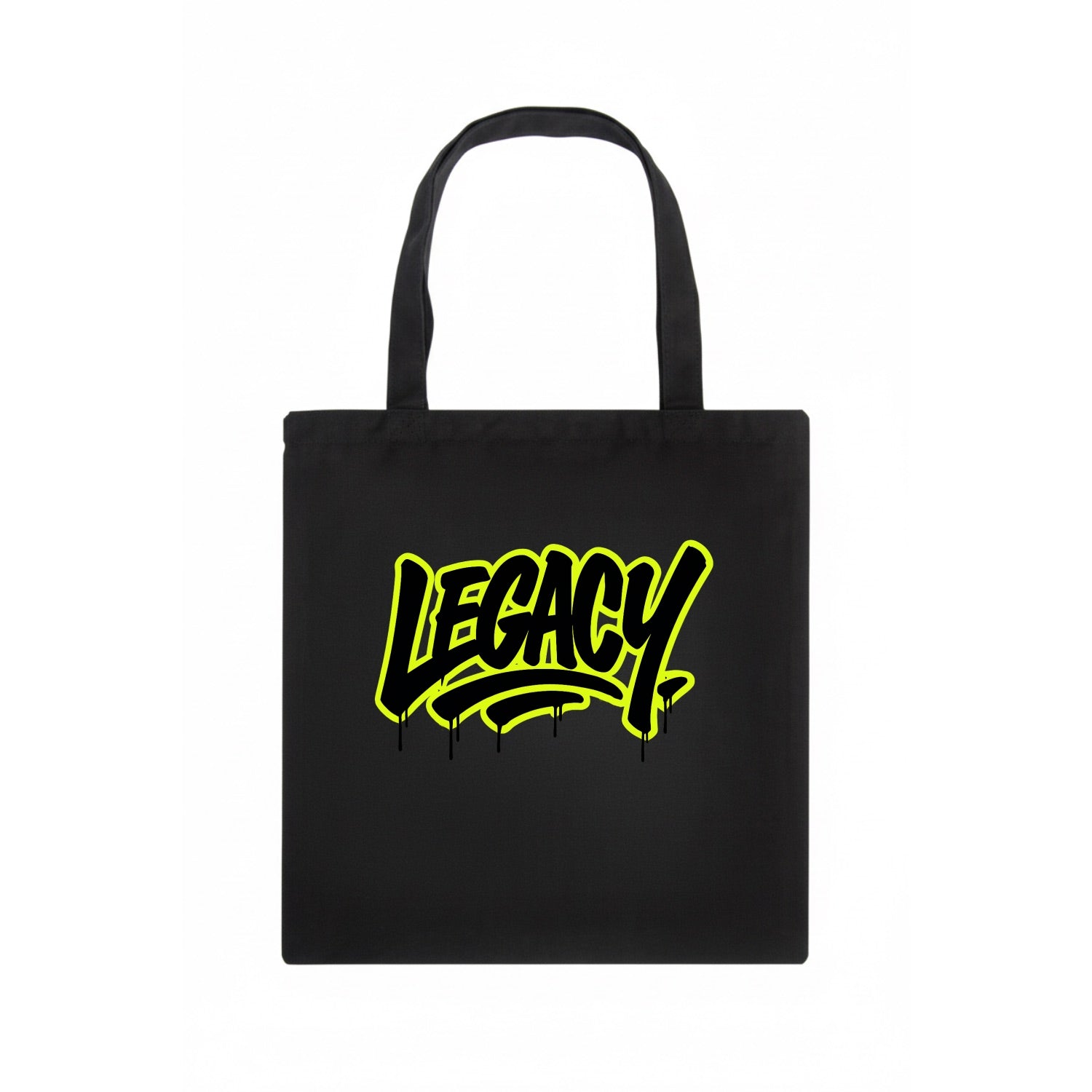 Bold typography design - "LEGACY" - what you leave behind, lasting impact - Tote Bag - dark