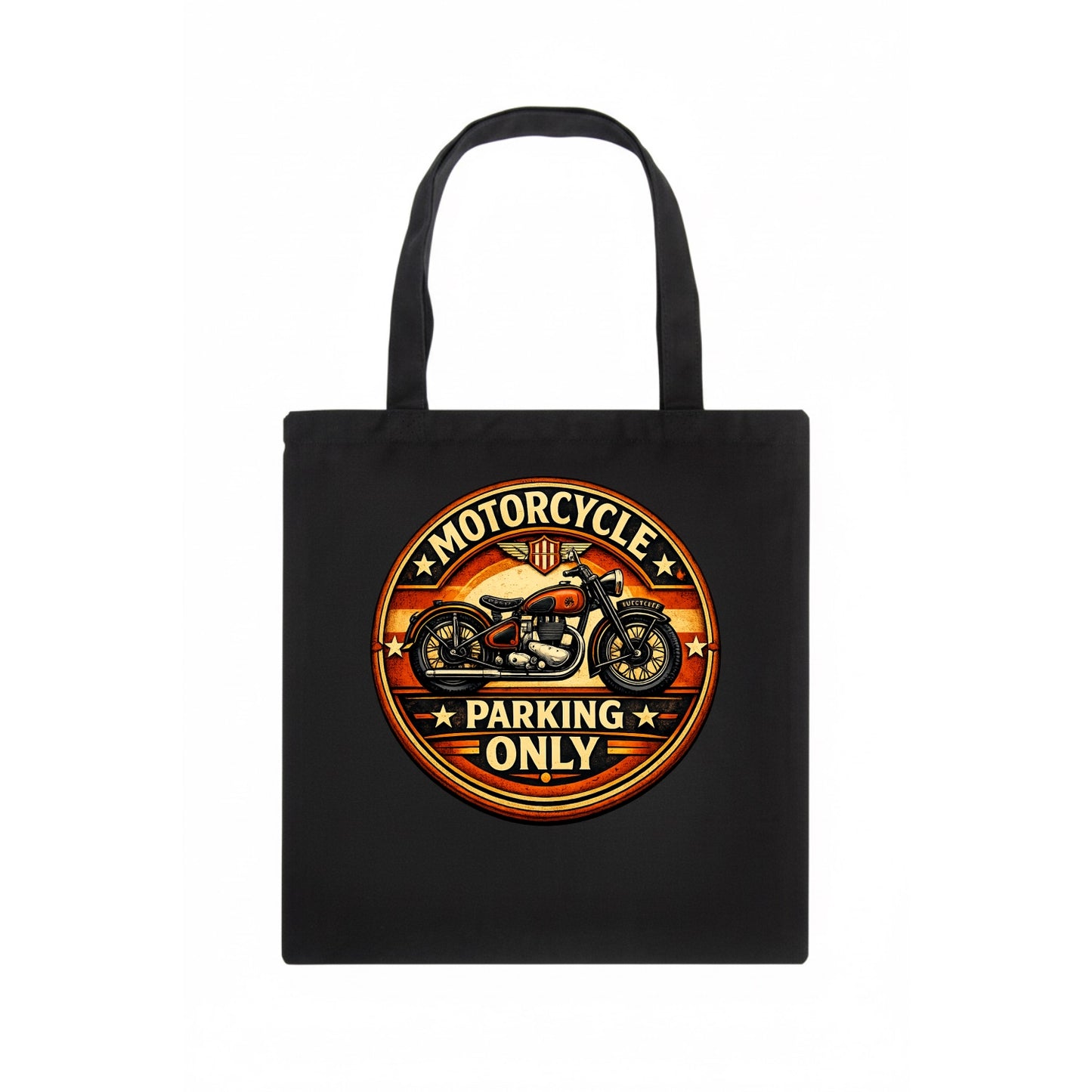 Motorcycle Parking Only - Tote Bag - dark