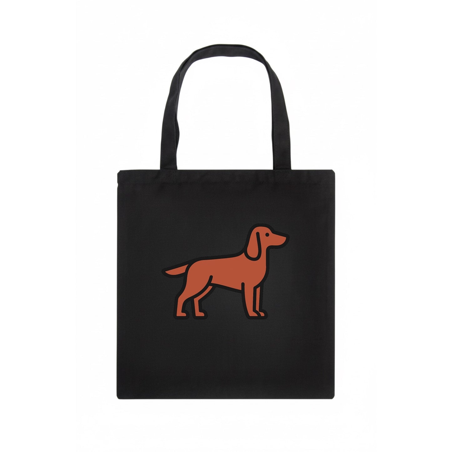 Irish Setter - Red/chestnut flat side profile - Tote Bag - dark